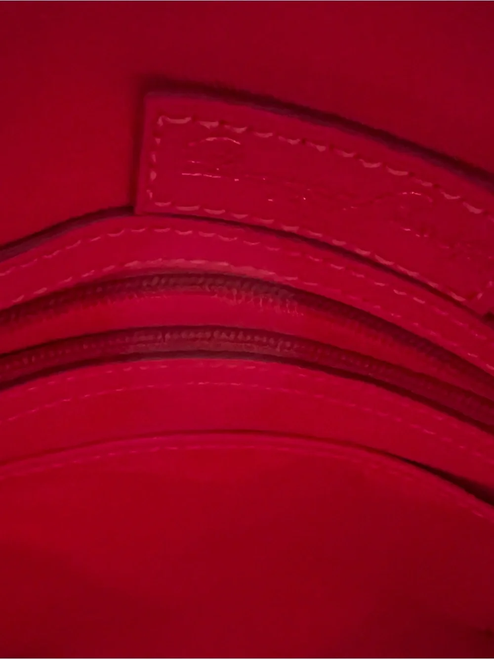 Dooney & Bourke Multicolor Logo Satchel with Pink Trim and Handles - Picture 6 of 6